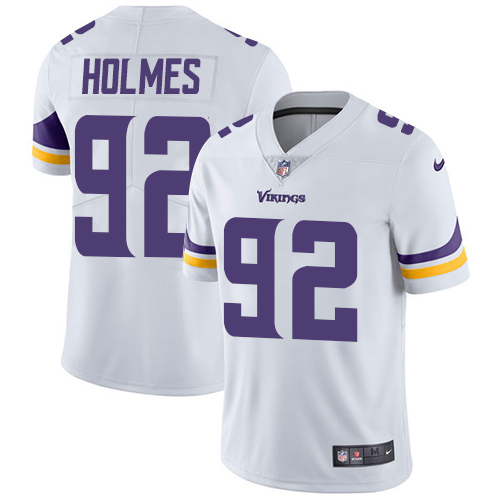 Minnesota Vikings #92 Limited Jalyn Holmes White Nike NFL Road Men Jersey Vapor Untouchable